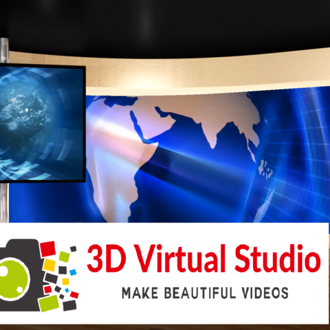 3d Virtual Studio-A Complete Static & Video Background & Virtual Studios Solution For LIVE  & Recorded Video