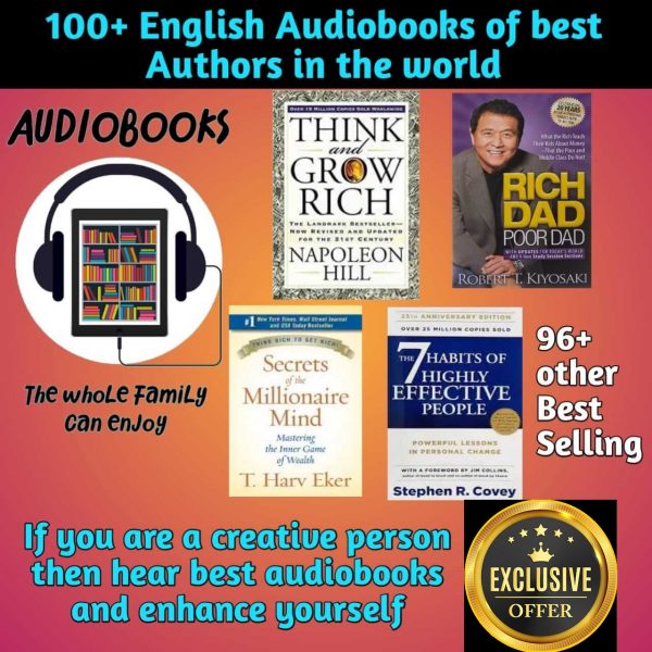 100+ English Audiobooks of best Authors in the world