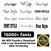 15000+ Fonts