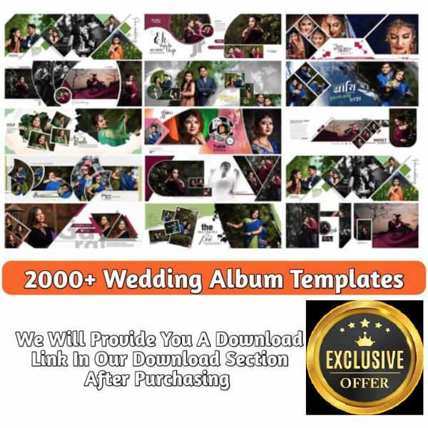2000+ Wedding Album Templates