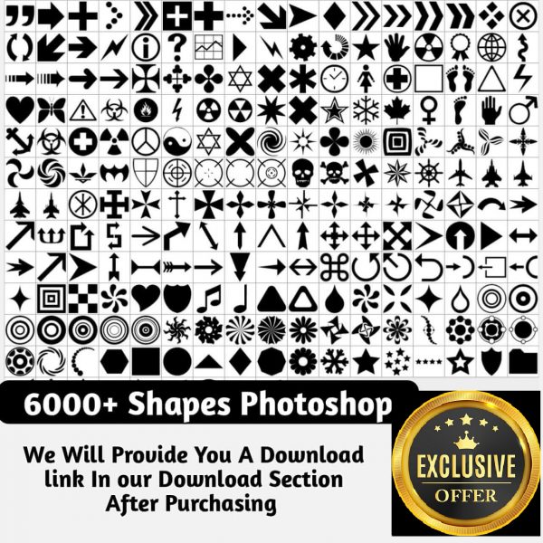 6000+ Shapes Photoshop