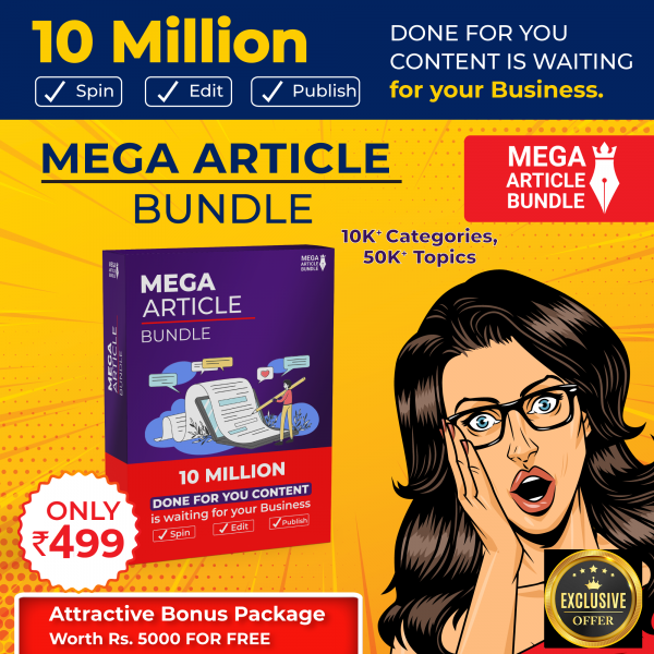 Mega Article Bundle with 10 Million Articles all niches