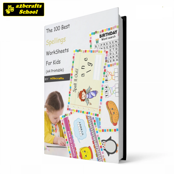 WORKSHEETS: Spellings Worksheets for Kids (ebook)