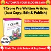 1 Cr Article Bundle For Blog