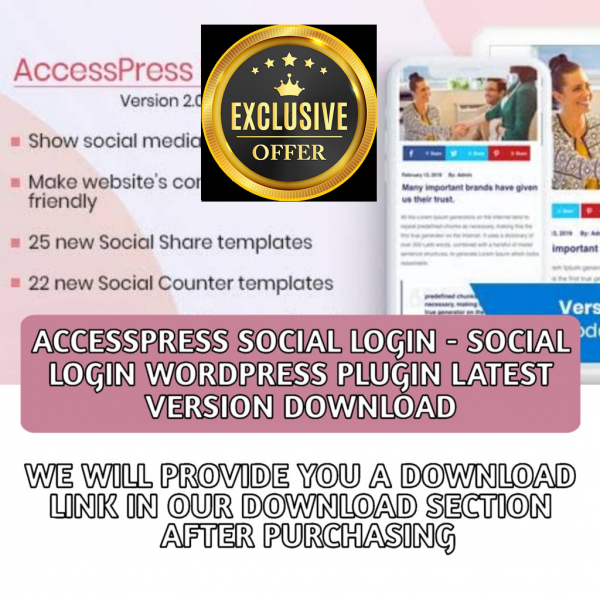 AccessPress Social Login – Social Login
  WordPress Plugin Latest Version Download