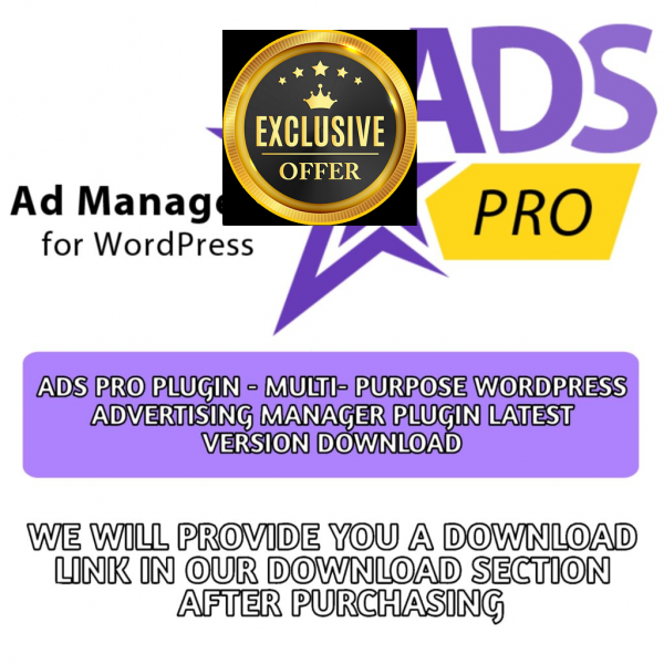 Ads Pro Plugin – Multi-Purpose WordPress
  Advertising Manager Plugin Latest Version Download