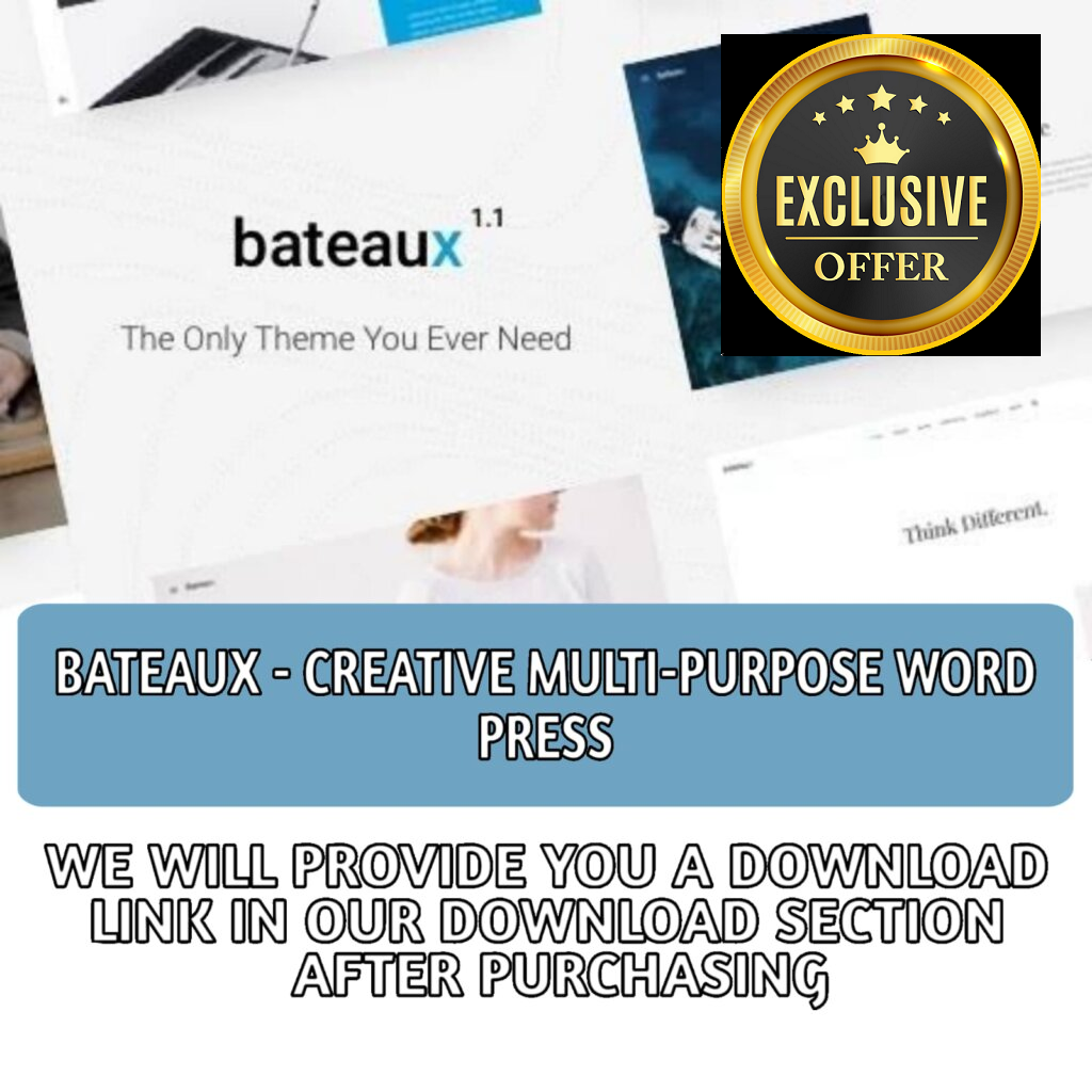Bateaux – Creative Multi-Purpose
WordPress Theme