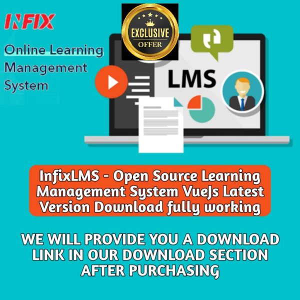 SOFTWARE: InfixLMS – Open Source Learning
  Management System VueJs Latest Version Download fully working