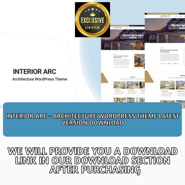 Interior Arc –
  Architecture WordPress Theme Latest Version Download