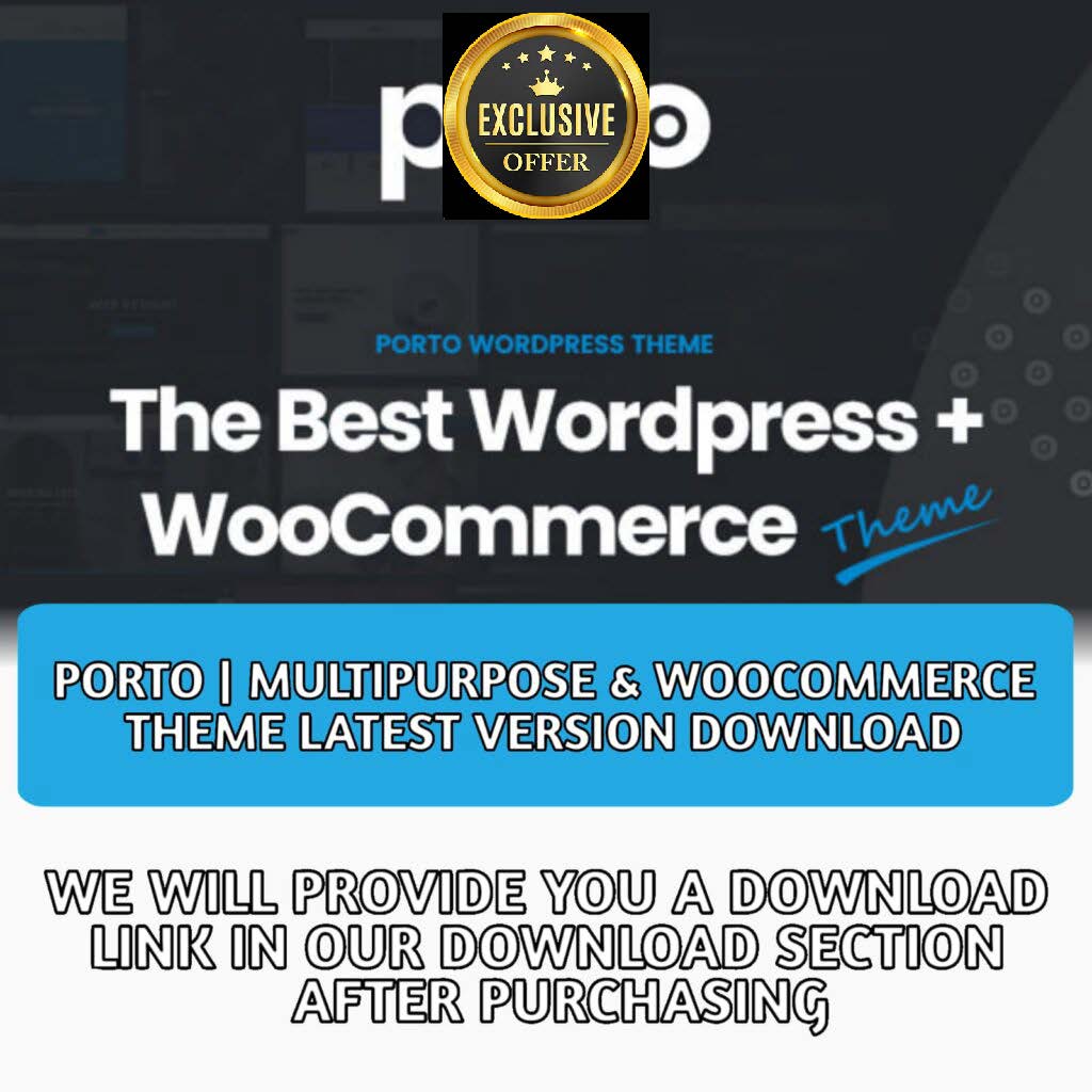 Porto | Multipurpose & WooCommerce
Theme Latest Version Download