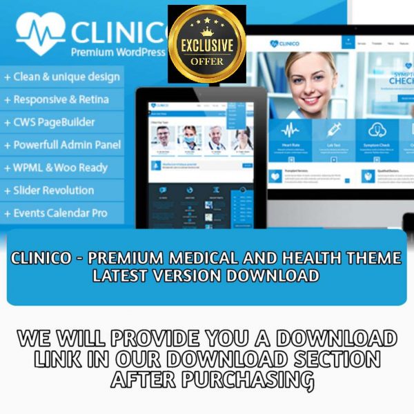 Clinico – Premium Medical and Health
  Theme Latest Version Download