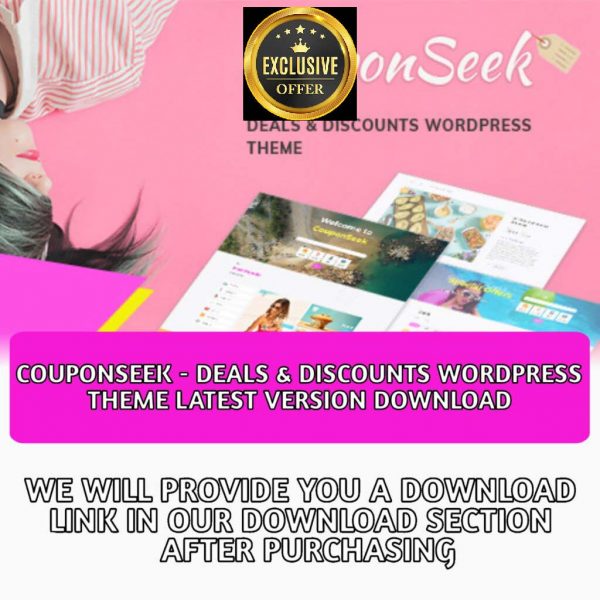 CouponSeek – Deals & Discounts
  WordPress Theme Latest Version Download