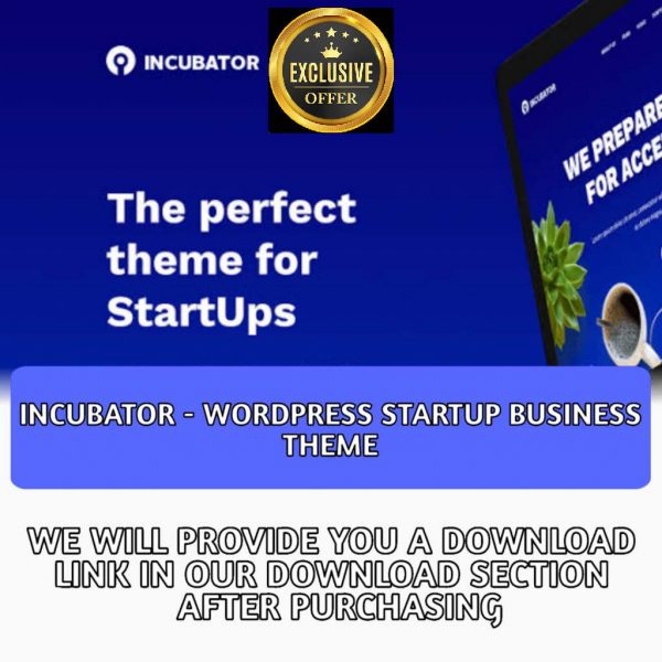Incubator – WordPress Startup Business
  Theme