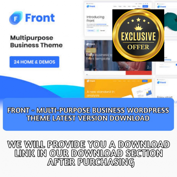 Front – Multipurpose Business WordPress
  Theme Latest Version Download
