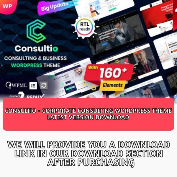 Consultio – Corporate Consulting
  WordPress Theme Latest Version Download