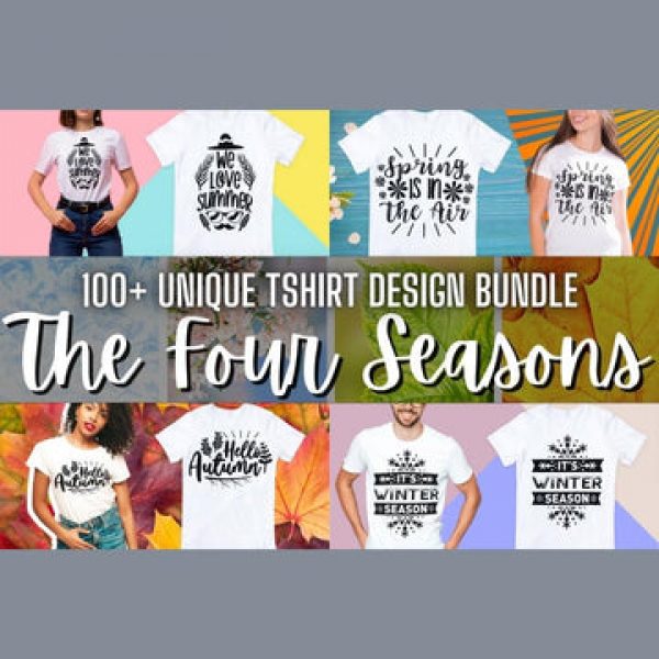 T-SHIRT DESIGNS: 100+ Four Season T-shirt Design Bundle