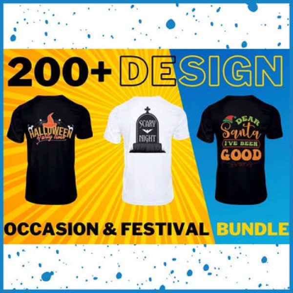 T-SHIRT DESIGNS: 200+ Occasion T-shirt Design Bundle