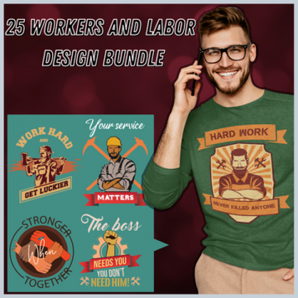 25 Workers And Labor Design Bundle