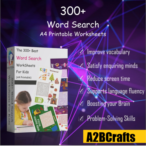 WORKSHEETS: 300+ Word Search A4 Size Printable Worksheets