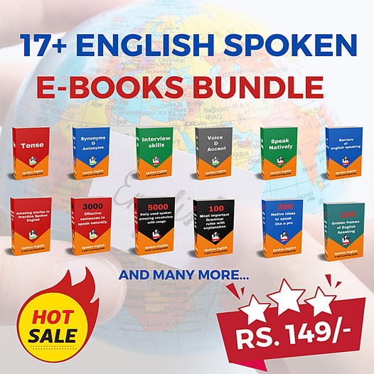 17+ English Spoken E-Books Bundle