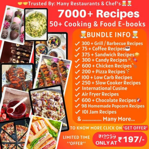 E-BOOKS BUNDLE : 10000+ Recipes E-Books Bundle