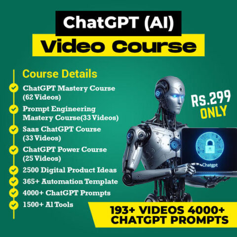 VIDEO COURSE BUNDLE : (4 in 1 Chat GPT Courses )